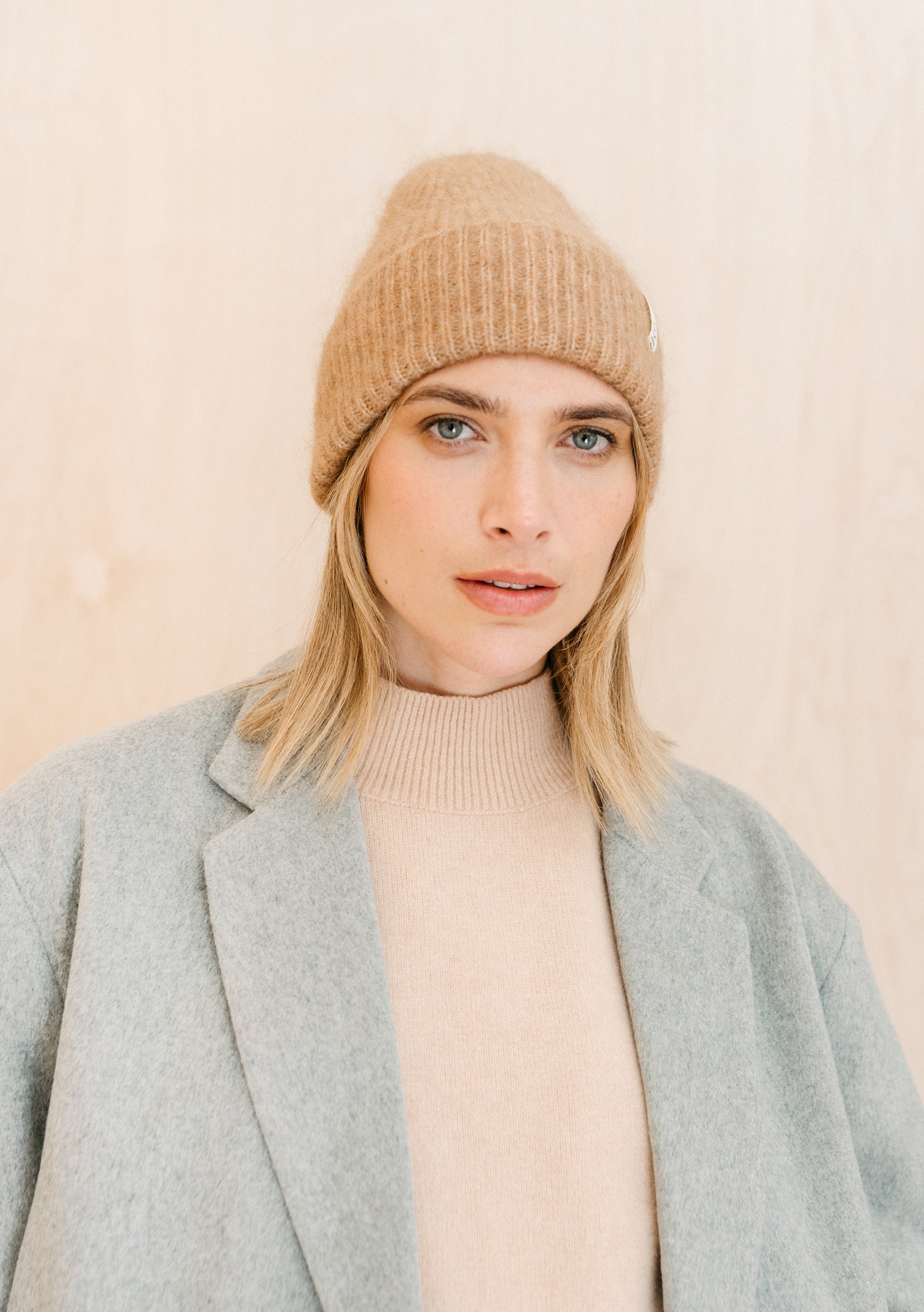 Camel hot sale wool hat