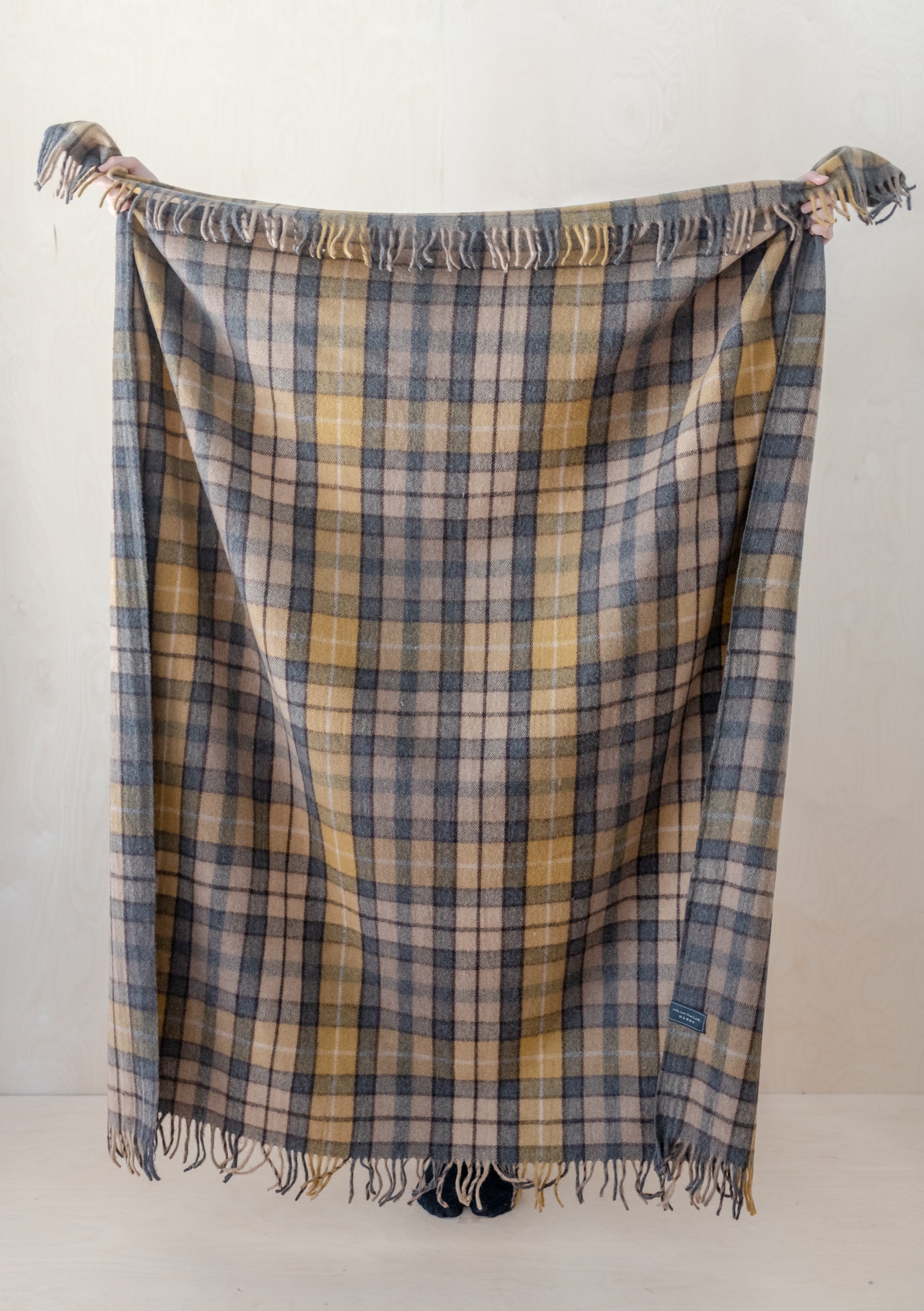 Recycled tartan blankets sale