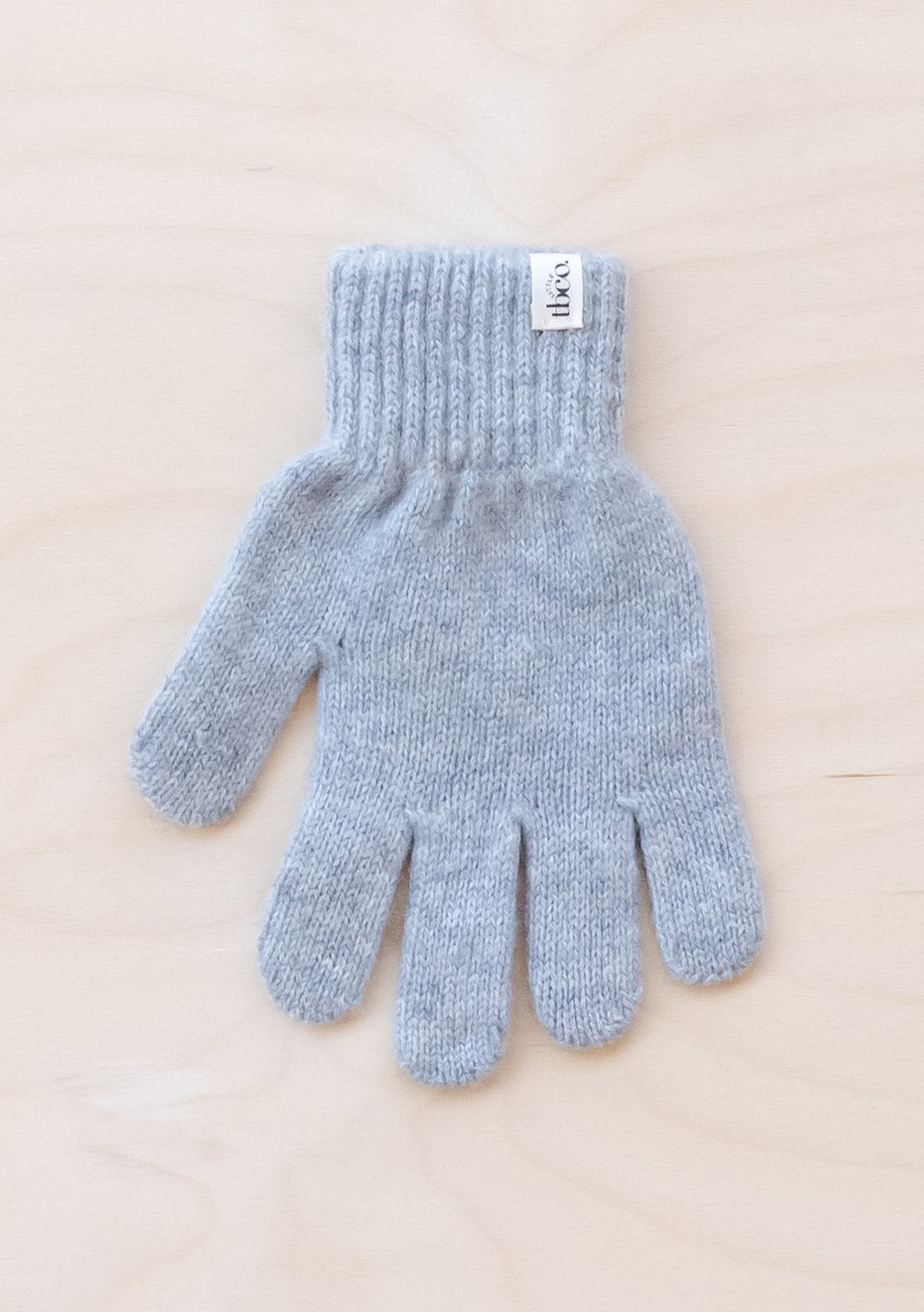 Merino Wool Kids Gloves in Light Grey Melange