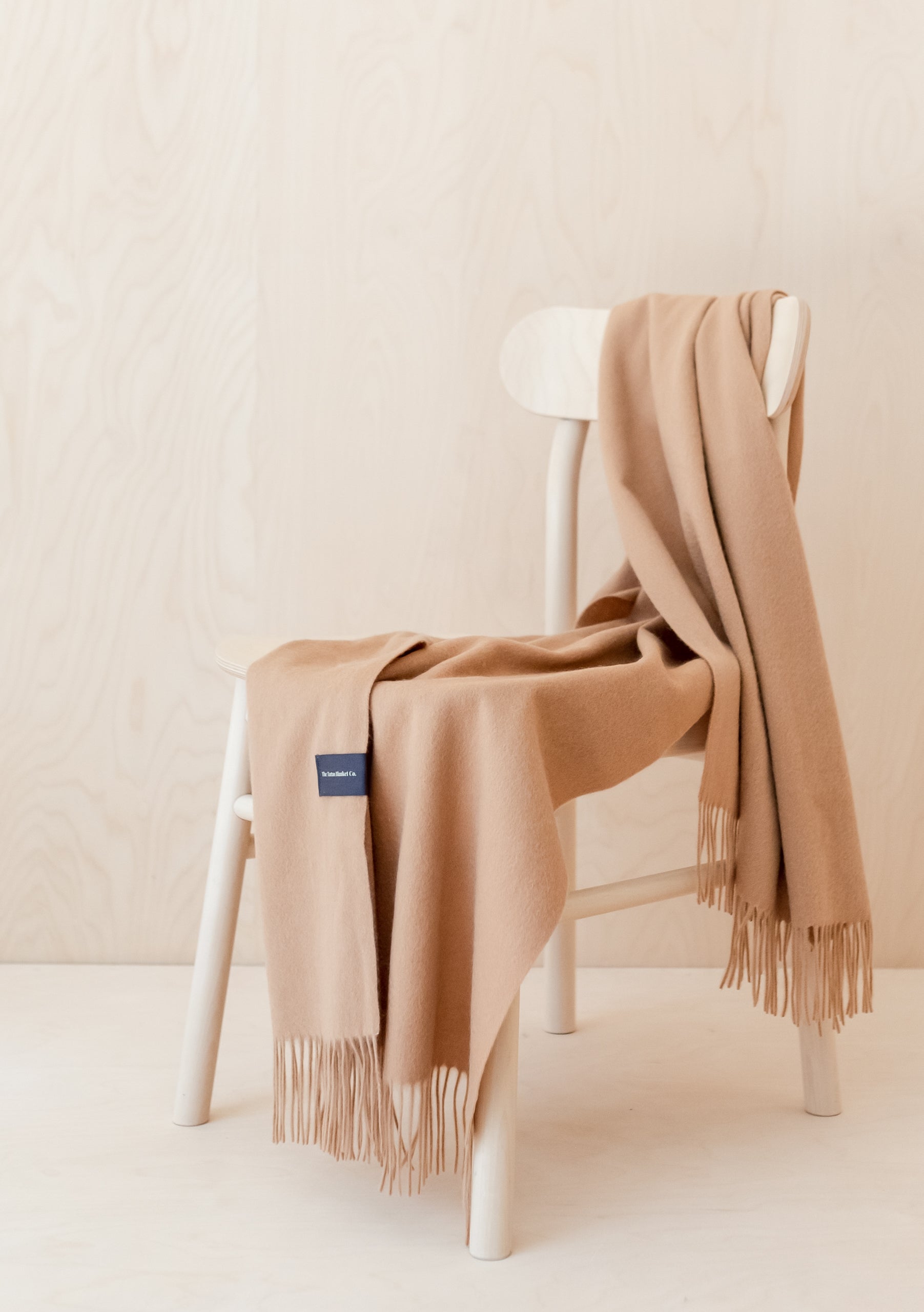 Cashmere Small Blanket in Camel TBCo