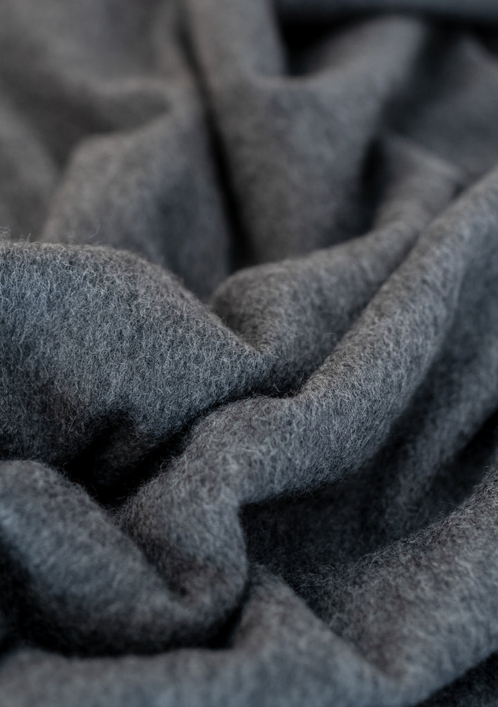 Cashmere Blanket in Charcoal Melange