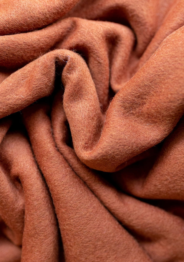 Lambswool Blanket Scarf in Acorn Melange
