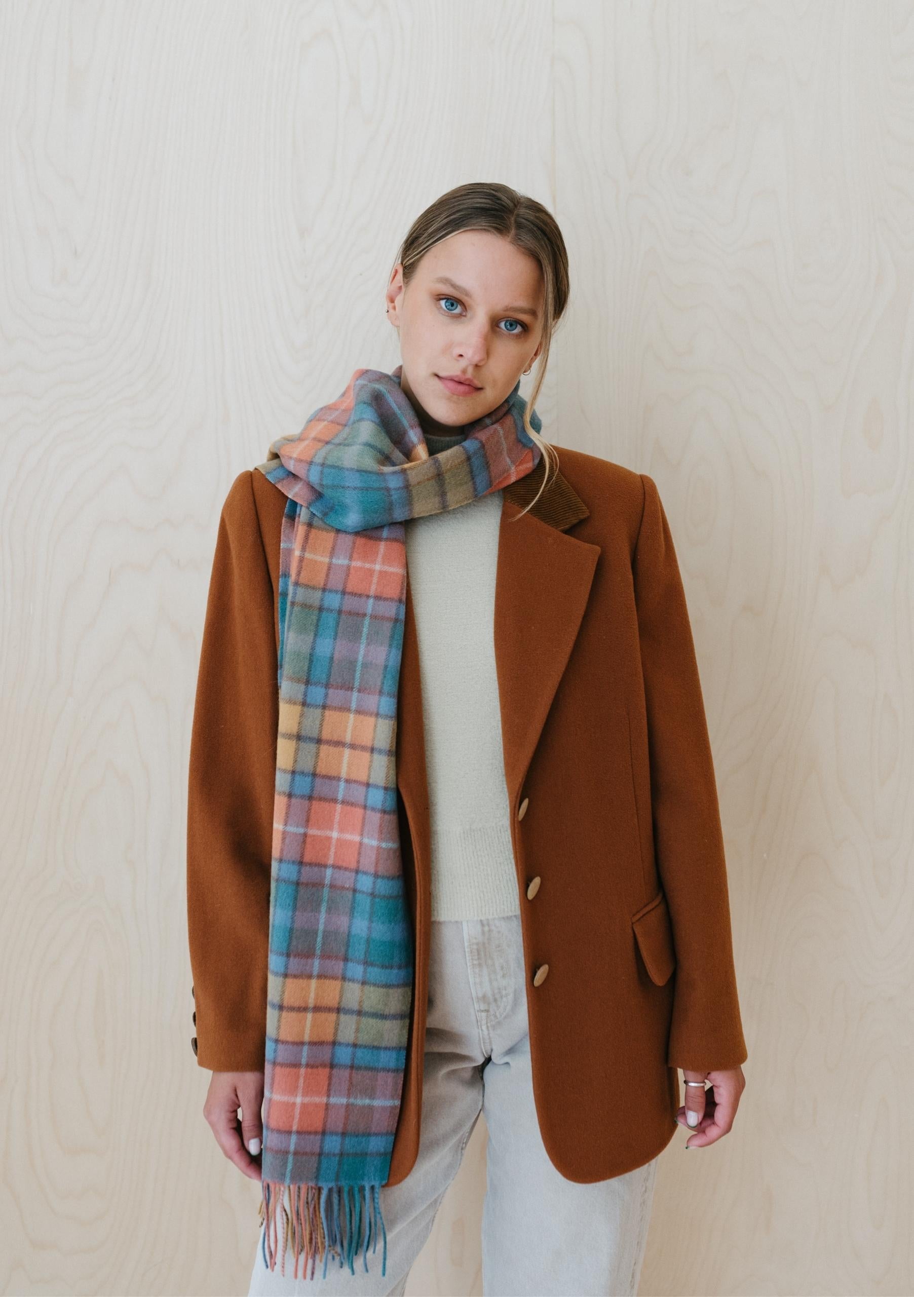 Oversized best sale tartan scarf