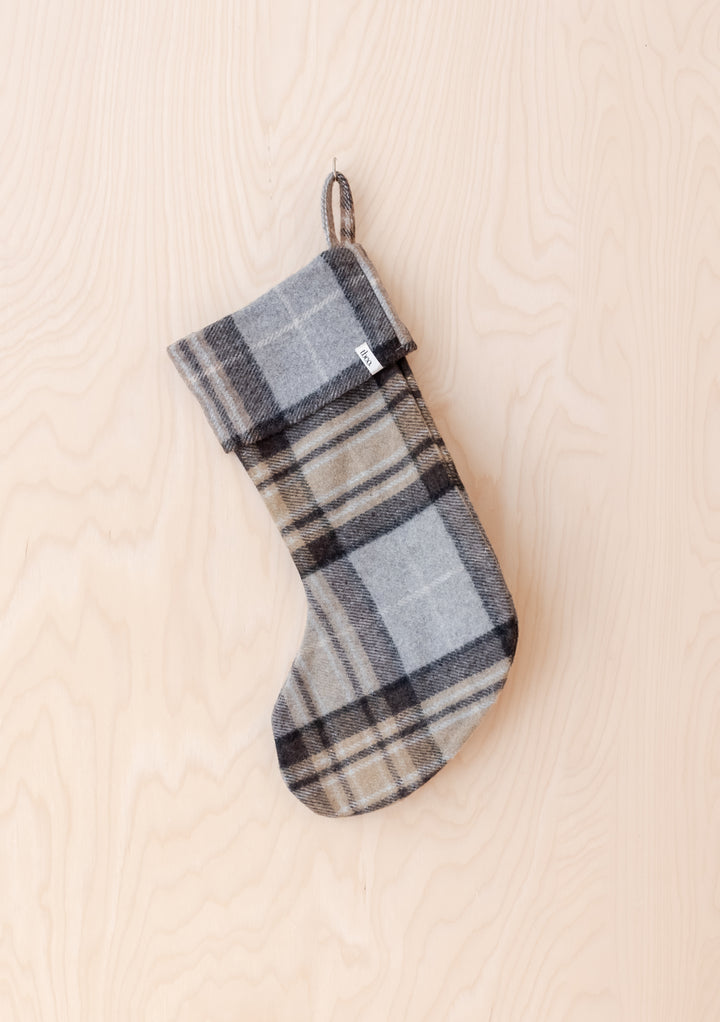 Recycled Wool Christmas Stocking in Mackellar Tartan