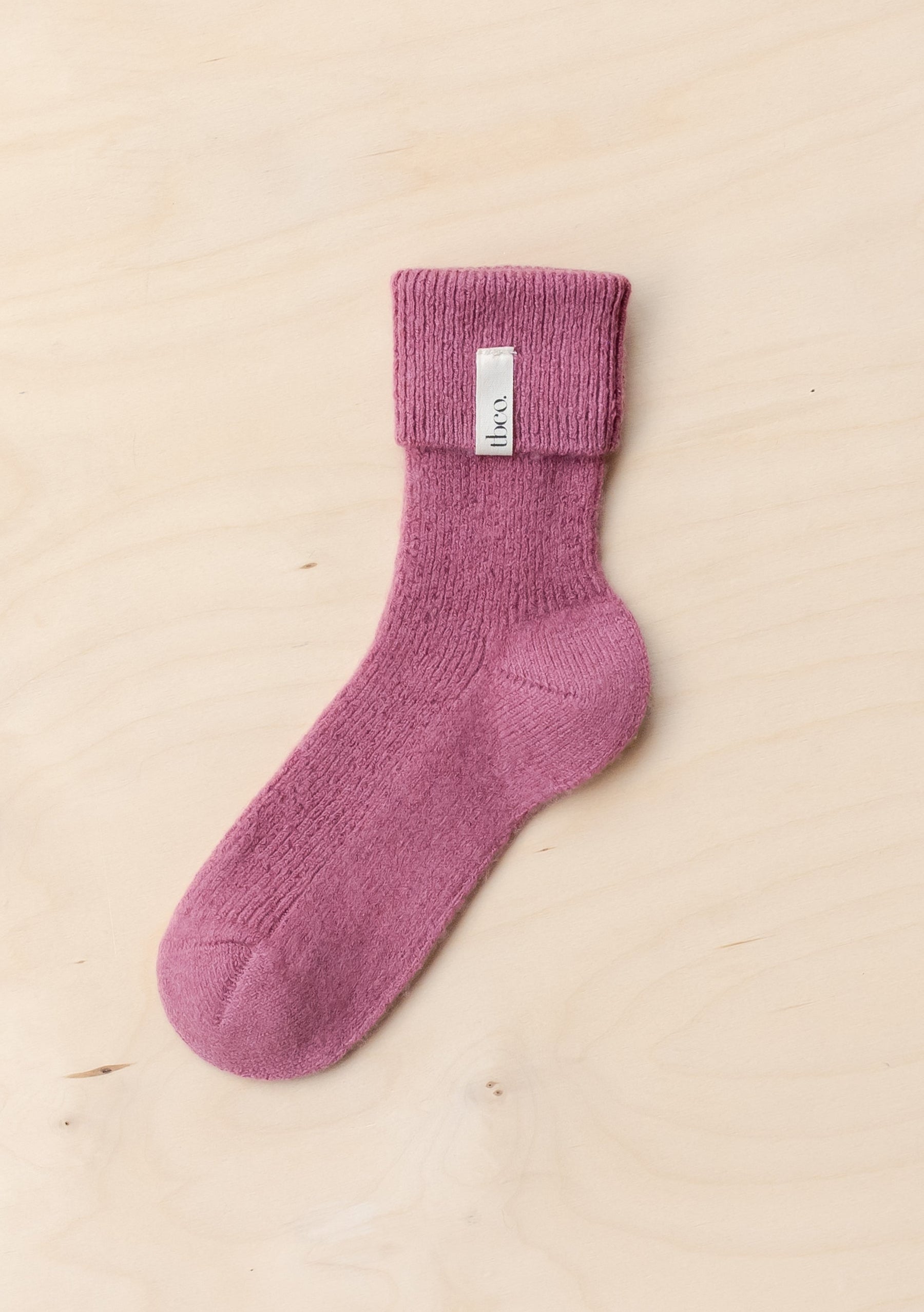 Cashmere And Merino Socks In Rose Tbco