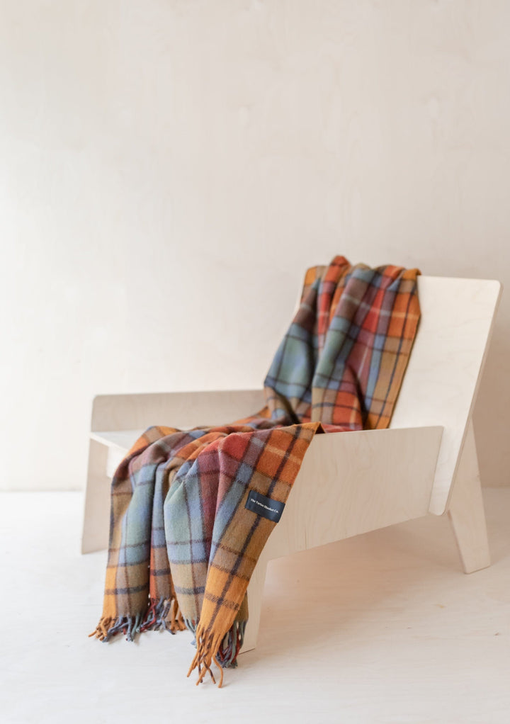 Recycled Wool Small Blanket in Buchanan Antique Tartan