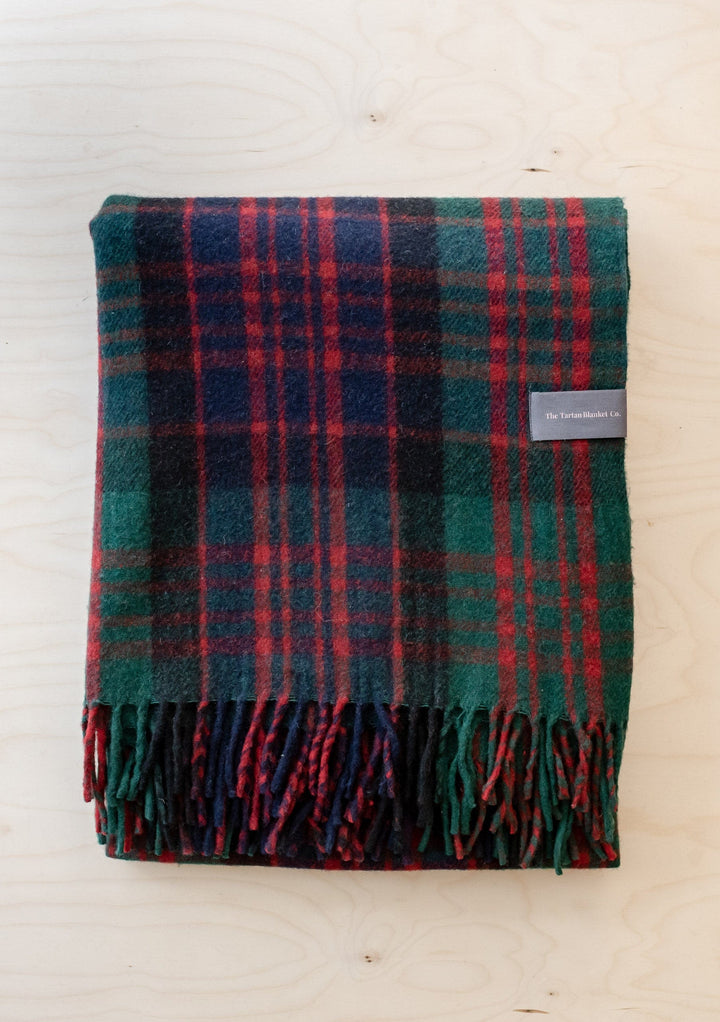 Couverture en laine recyclée en tartan Macdonald