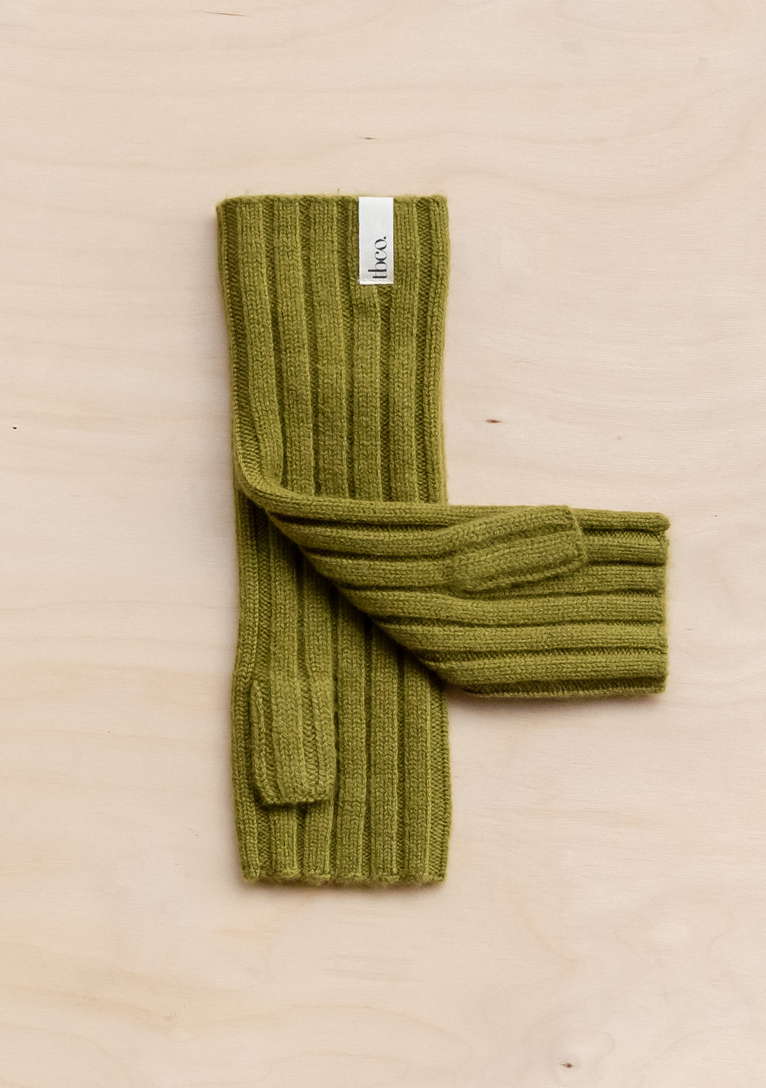 Cashmere & Merino Wrist Warmers in Olive